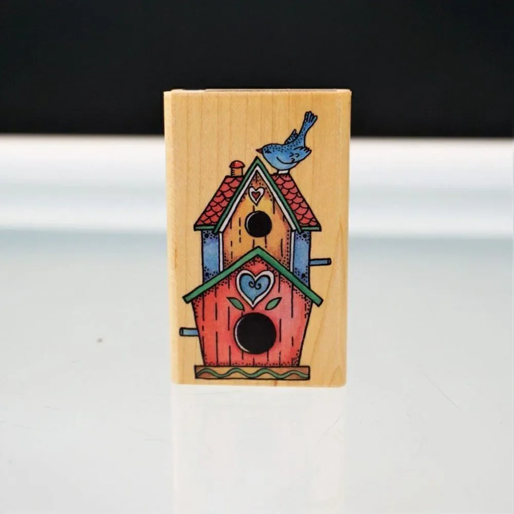 Easter Spring Stamps Sweetheart Birdhouses All Night Media Rubber Stampede
